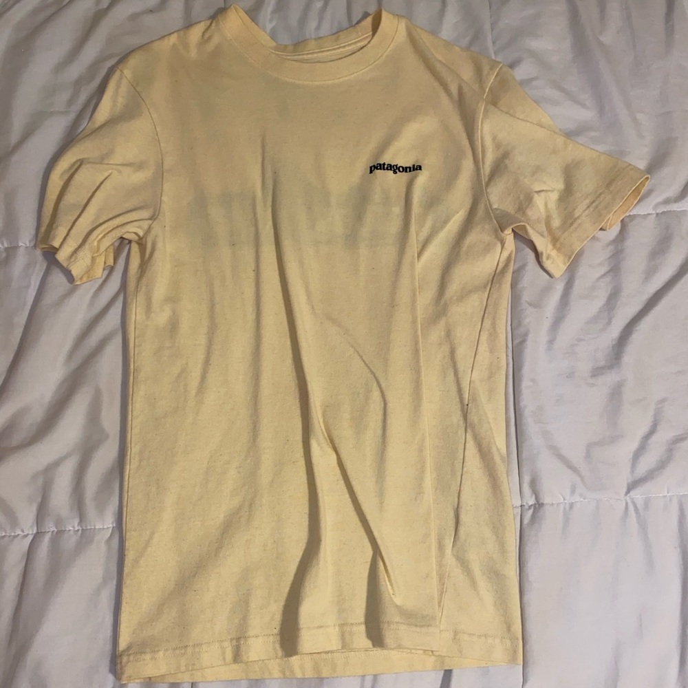 yellow Patagonia tshirt!